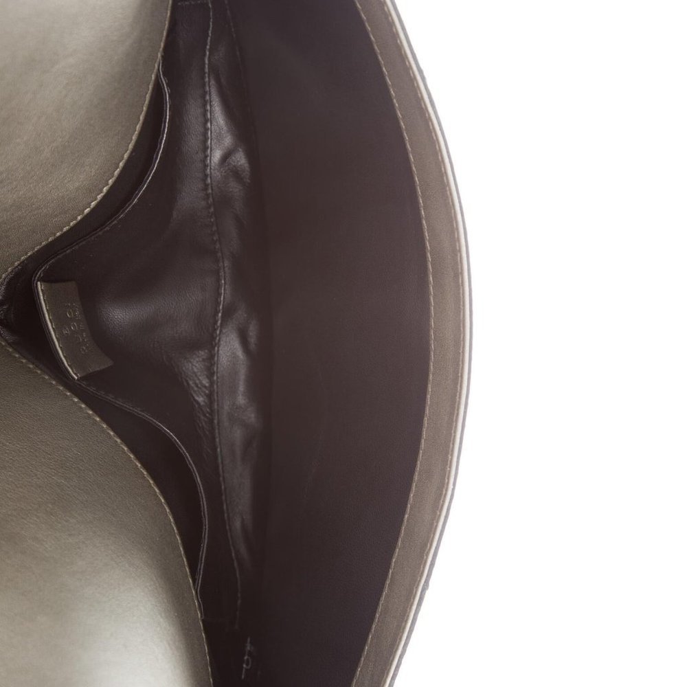 Gucci Python Skin Metallic Clutch - image 4